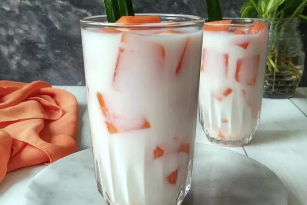 Es Pepaya Kuah Susu